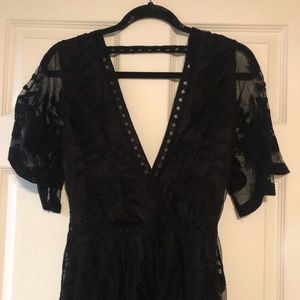 Black lace jumpsuit